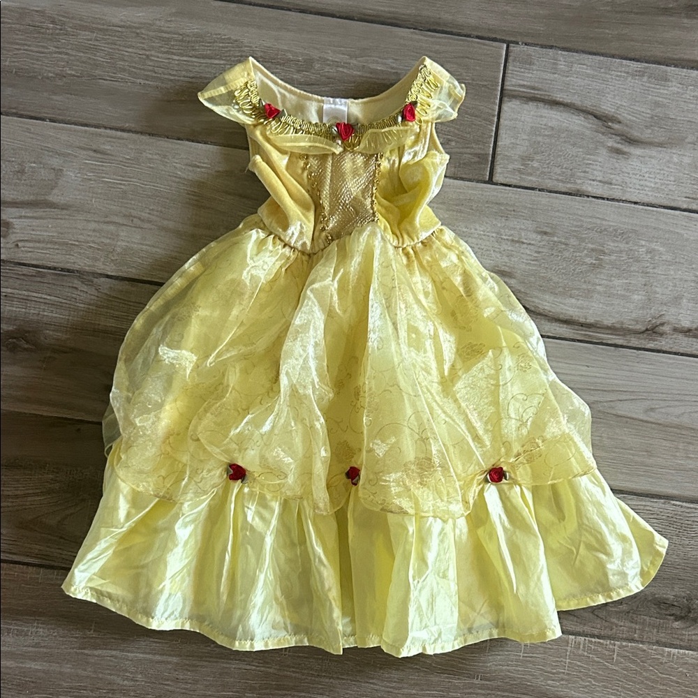 Belle Princess Dress with Red Accents